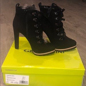 Gianni Bini Black Suede Booties